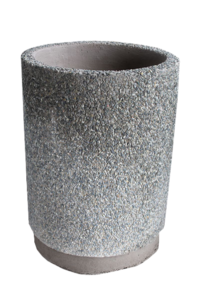 Extra Large Round Dustbin Exposed Aggregate