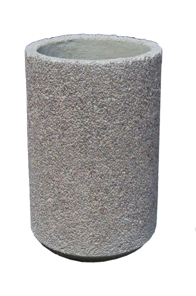 Round Dustbin. Exposed Aggr.